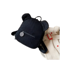 Bear Shaped Plush Backpack Cute Fuzzy Fleece Rucksack